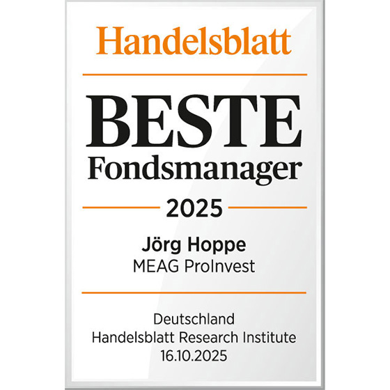 J&ouml;rg Hoppe mit MEAG ProInvest als bester deutscher Aktienfonds ausgezeichnet